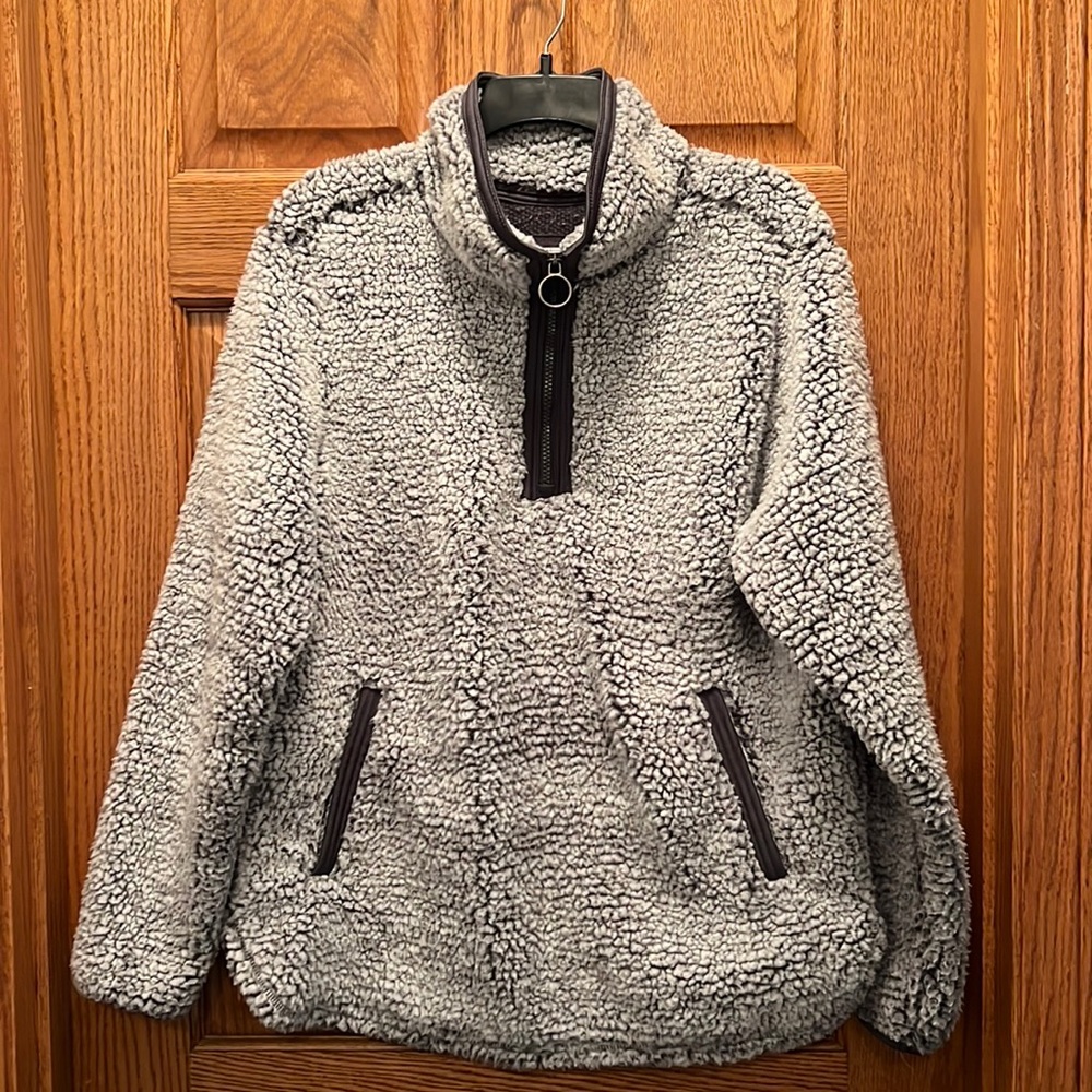 Cozy Sherpa zip up pullover